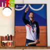 Novak Djokovic Defeats Carlos Alcaraz To Win The Olympics Singles Gold Medal At Olympics Paris 2024 Home Decor Wall Art Poster Canvas