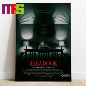 Official 10th Anniversary Poster For The Babadook Returning To Theaters September 19th Home Decor Poster Canvas