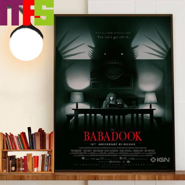 Official 10th Anniversary Poster The Babadook Returning To Theaters September 19th 2024 Home Decor Poster Canvas