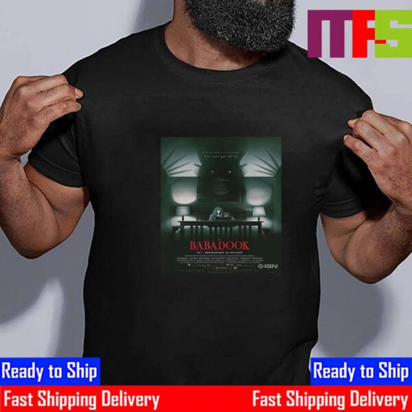 Official 10th Anniversary Poster The Babadook Returning To Theaters September 19th 2024 Unisex T-Shirt