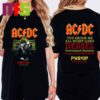 Official ACDC Paris France PWRD UP Tour Europe 2024 On August 13th We Salute You Hippodrome Paris Longchamp Two Sided T-Shirt