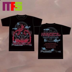 Official Babymetal Kingslayer Tee World Tour 2024 Singapore Kuala Lumpur Bangkok Jakarta Two Sided T-Shirt Official Babymetal Kingslayer Tee World Tour 2024 Singapore Kuala Lumpur Bangkok Jakarta Two Sided T-Shirt
