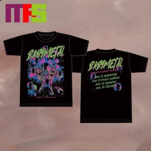Official Babymetal Mirror Ball Tee World Tour 2024 Singapore Kuala Lumpur Bangkok Jakarta Two Sided T-Shirt