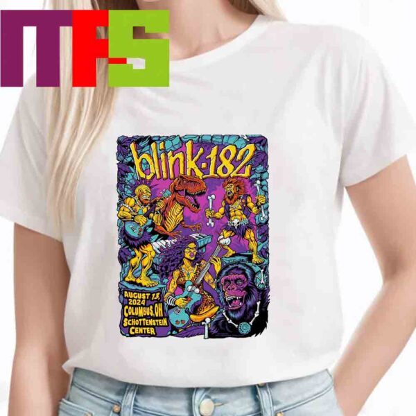 Official Blink-182 At Schottenstein Center Columbus OH 2024 One More Time Tour On August 13th Unisex T-Shirt