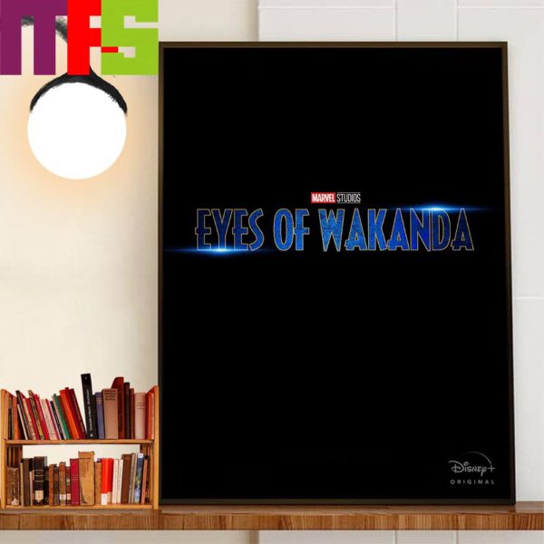 Official Blue Logo Eyes Of Wakanda Of Marvel Studios Home Decor Poster Canvas