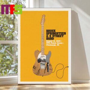 Official Bruce Springsteen And E Street Band Pittsburgh 15th August World Tour 2024 Limited Edition Home Decor Poster Canvas Official Bruce Springsteen And E Street Band Pittsburgh 15th August World Tour 2024 Limited Edition Home Decor Poster Canvas