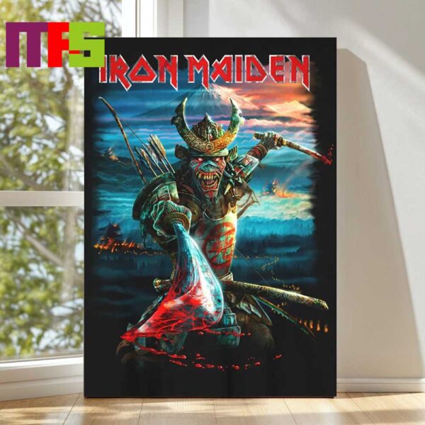 Official Iron Maiden The Future Past 2024 Tour Senjutsu Mount Fuji Home Decor Poster Canvas