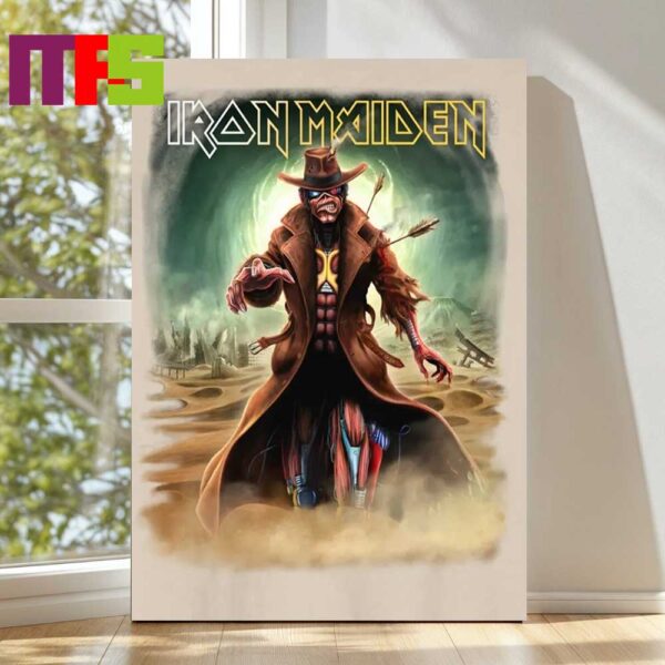 Official Iron Maiden The Future Past 2024 Tour Stranger Desert Home Decor Poster Canvas