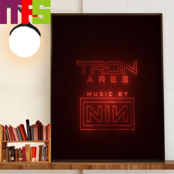 Official Logo Tron Ares Music By Nin Home Decor Poster Canvas