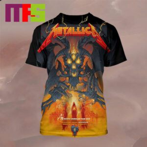 Official Metallica At US Bank Stadium Minneapolis MN 2024 M72 World Tour North America From August 16th And 18th All Over Print Shirt