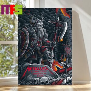 Official Metallica At US Bank Stadium Minneapolis MN Day 1 2024 M72 World Tour North America On August 16th Home Decor Poster Canvas
