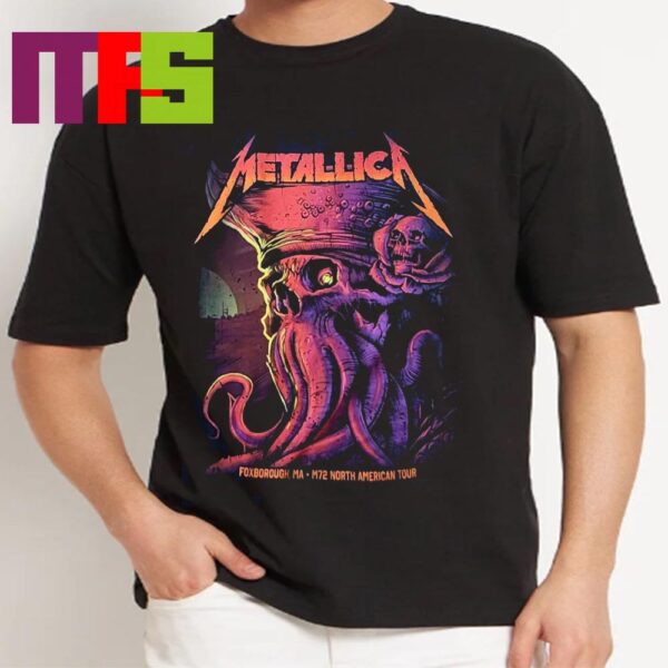 Official Metallica Foxborough MA Day 2 At Gillette Stadium 2024 M72 World Tour On August 4th T-Shirt