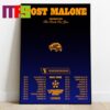 Post Malone F1 Trillion Album And Tour 2024 Truck Home Decor Poster Canvas