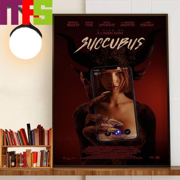 Official Poster For Horror-Thriller Succubus With Starring Ron Perlman Rosanna Arquette And Rachel Cook Home Decor Poster Canvas