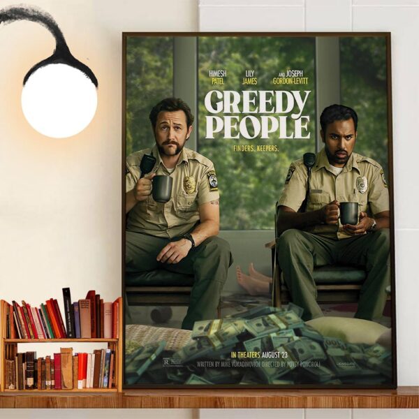 Official Poster Greedy People With Starring Joseph Gordon-Levitt Himesh Patel And Lily James Wall Decor Poster Canvas