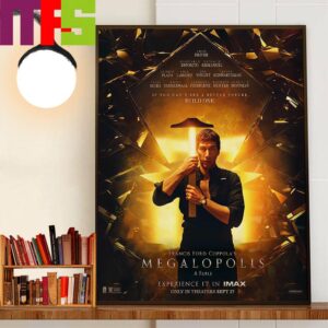 Official Poster Megalopolis Of Francis Ford Coppola Wall Decor Poster Canvas Official Poster Megalopolis Of Francis Ford Coppola Wall Decor Poster Canvas