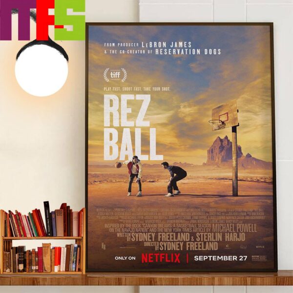 Official Poster Rez Ball A Basketball Film With Starring Jessica Matten Julia Jones And Amber Midthunder Home Decor Wall Art Poster Canvas