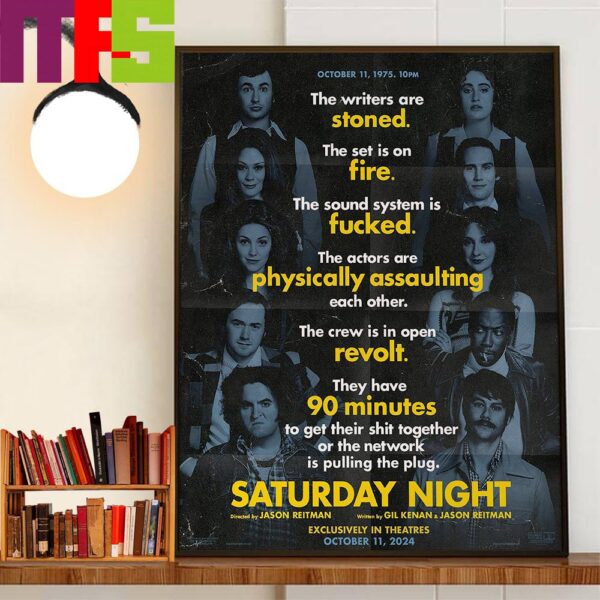 Official Poster Saturday Night Of Jason Reitman Home Decor Poster Canvas