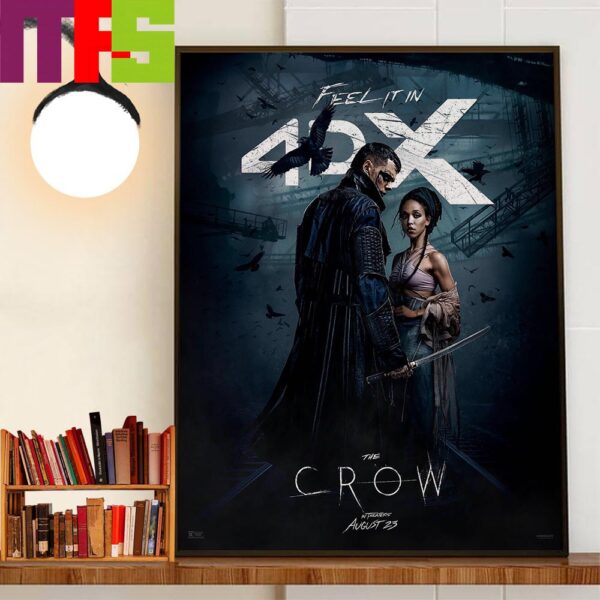 Official Poster The Crow Feel It In 4DX Release August 15th Wall Decor Poster Canvas