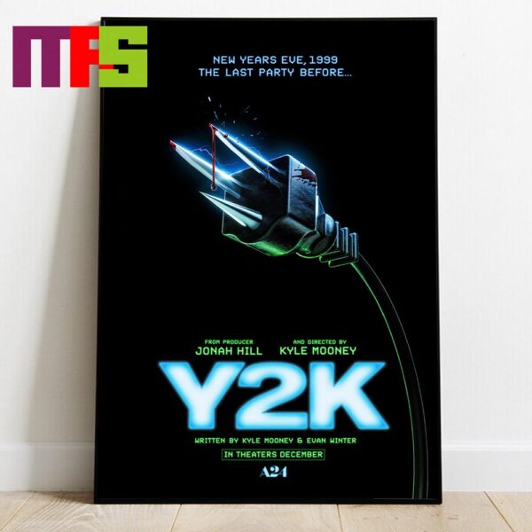 Official Poster Y2K Movie 2024 Director Kyle Mooney Producer Jonah Hill In Theaters December Home Decor Poster Canvas