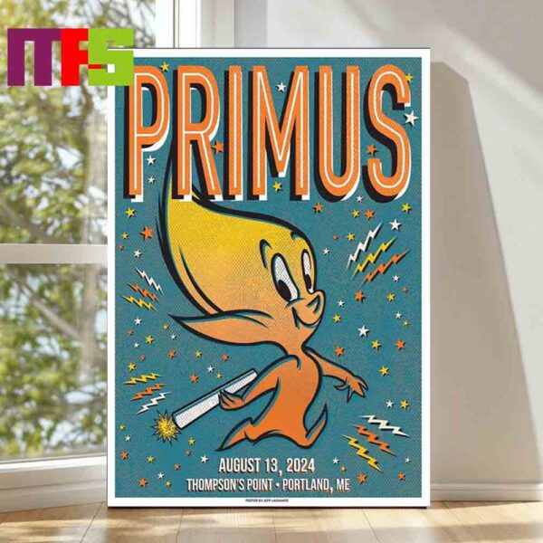 Official Primus At Thompson’s Point Portland ME 2024 On August 13th Home Decor Poster Canvas