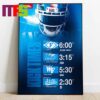 Philadelphia Phillies MLB Home Way ASG 2025 Schedule Calendars Home Decor Poster Canvas