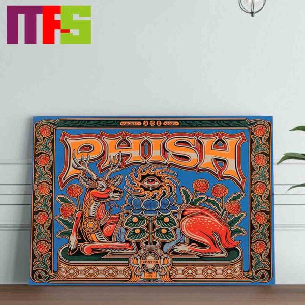 Phish The Bethel Woods Center For The Arts New York 2024 From August 9 To 11 Decor Poster Canvas