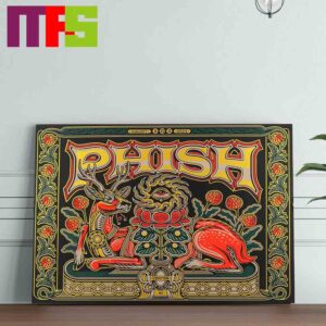 Phish The Bethel Woods Center For The Arts New York 2024 From August 9 To 11 Gold Edition Decor Poster Canvas Phish The Bethel Woods Center For The Arts New York 2024 From August 9 To 11 Gold Edition Decor Poster Canvas