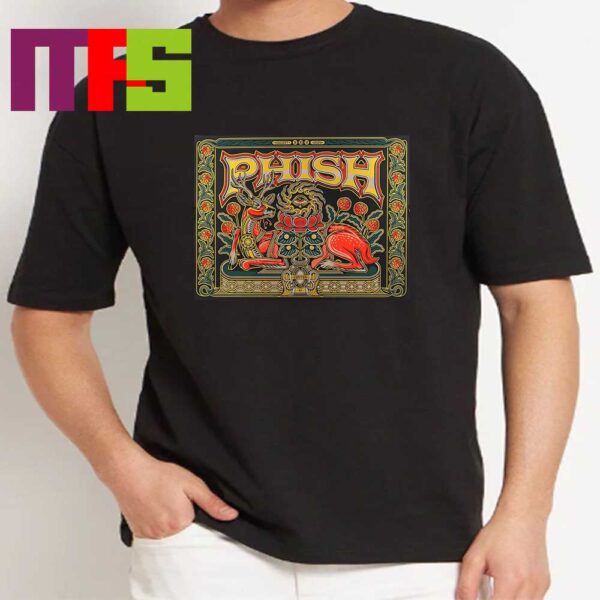 Phish The Bethel Woods Center For The Arts New York 2024 From August 9 To 11 Gold Edition T-Shirt