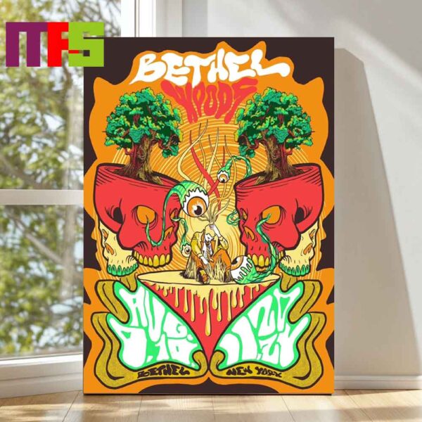 Phish The Bethel Woods Center For The Arts New York 2024 On August 10th Decor Poster Canvas