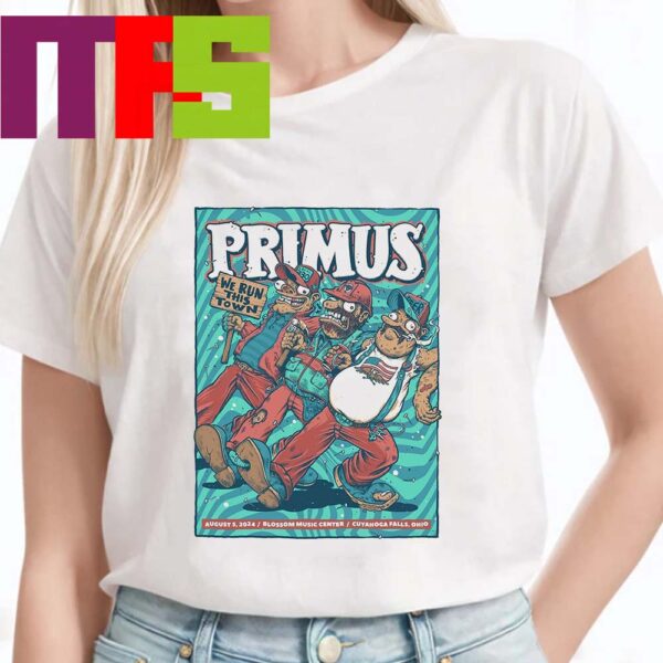 Primus At Blossom Music Center Cuyahoga Falls Ohio On August 5th 2024 Unisex T Shirt