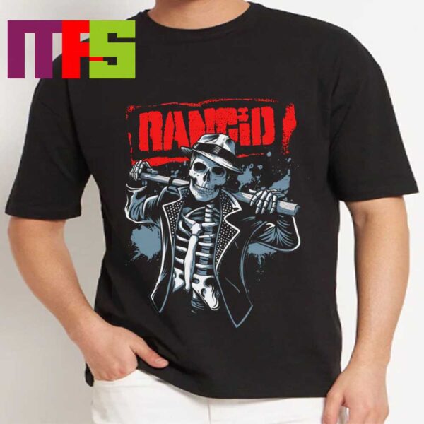 Rancid Bo Knows Skele Tim NA Tour 2024 T-Shirt