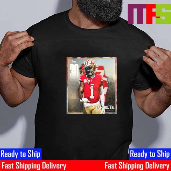 San Francisco 49ers Deebo Samuel Sr Top 30 In The NFL Top 100 Essential T-Shirt