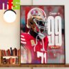 San Francisco 49ers Patrick Willis Pro Football NFL Hall Of Famer Class Of 2024 Home Decor Wall Art Poster Canvas