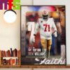 San Francisco 49ers Christian McCaffrey Top 3 In The NFL Top 100 Home Decor Wall Art Poster Canvas