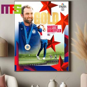 Scottie Scheffler At Paris Olympics 2024 Win Gold Medal In Men Golf Home Decor Poster Canvas Scottie Scheffler At Paris Olympics 2024 Win Gold Medal In Men Golf Home Decor Poster Canvas