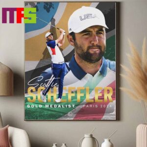Scottie Scheffler At Paris Olympics 2024 Win Gold Medal In Men Golf Signature Home Decor Poster Canvas Scottie Scheffler At Paris Olympics 2024 Win Gold Medal In Men Golf Signature Home Decor Poster Canvas