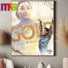 Congrats To Simone Biles Win Gold Medal Gymnastics Women All Around At Paris Olympics 2024 Signature Home Decor Poster Canvas