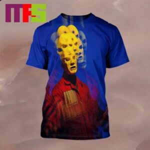 Slipknot Eloy Casagrande x Revolvermag Magazine 2024 25th Anniversary Here Comes The Pain Tour All Over Print Shirt