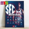 St Louis Cardinals MLB 2025 Regular Season Schedule Calendars Home Decor Poster Canvas