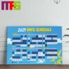 St Louis Cardinals MLB 2025 Regular Season Schedule Calendars Home Decor Poster Canvas