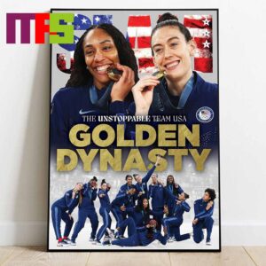 Team USA Womens Basketball Golden Dynasty 2024 Cover SLAM 251 Home Decor Poster Canvas