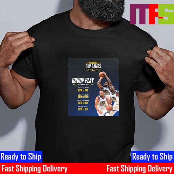 The 2024 Emirates NBA Cup Group Play Schedule Of Golden State Warriors Unisex T-Shirt