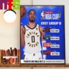 The 2024 Emirates NBA Cup Group Play Schedule Of Miami Heat Home Decor Poster Canvas