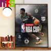 The 2024 Emirates NBA Cup Group Play Schedule Of Milwaukee Bucks Home Decor Poster Canvas