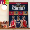 The 2024 Emirates NBA Cup Group Play Schedule Of Minnesota Timberwolves Home Decor Poster Canvas