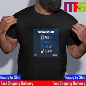 The 2024 Emirates NBA Cup Group Play Schedule Of Oklahoma City Thunder Unisex T-Shirt