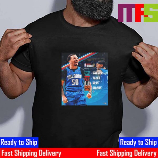 The 2024 Emirates NBA Cup Group Play Schedule Of Orlando Magic Unisex T-Shirt