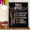 The 2024 Emirates NBA Cup Group Play Schedule Of Toronto Raptors Home Decor Poster Canvas