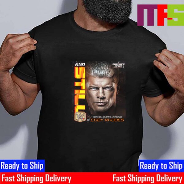 The American Nightmare Cody Rhodes And Still Undisputed WWE Champion At WWE SummerSlam Cleveland Essential T-Shirt